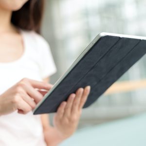 Woman use of digital tablet pc